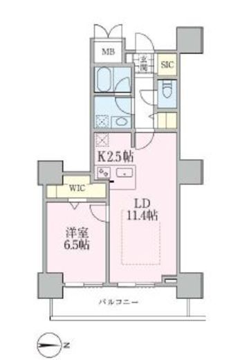 ロイヤルパークスタワー南千住 914 間取り図
