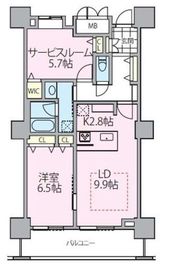 ロイヤルパークスタワー南千住 2103 間取り図