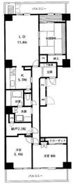 芝浦スクエアハイツ 401 間取り図