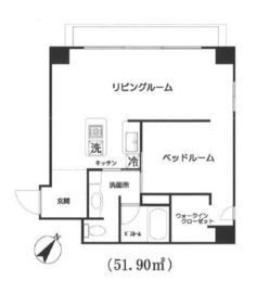 東麻布アパートメント 902 間取り図