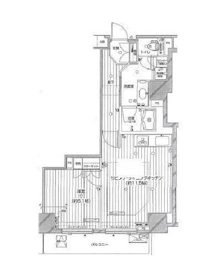 Feel A 渋谷 9階 間取り図