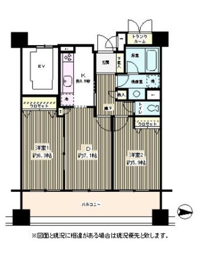 DOMカメイド 1102 間取り図