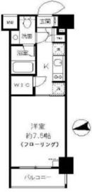 パークリュクス白金mono グレージュ 1階 間取り図