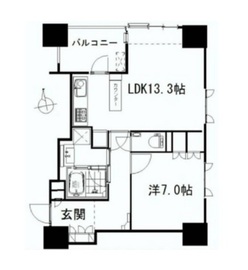 プレシス半蔵門 402 間取り図