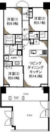 シティテラス杉並方南町 1階 間取り図