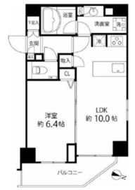 麻布十番レジデンス 201 間取り図