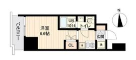 ストーリア三田 502 間取り図