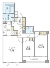 アパートメンツ東山 404 間取り図