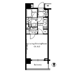 パークアクシス浜松町 706 間取り図