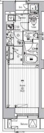 プレミアムキューブジー上野 3階 間取り図