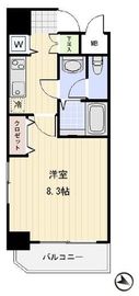 メゾン・ド・ヴィレ高輪魚らん坂 301 間取り図