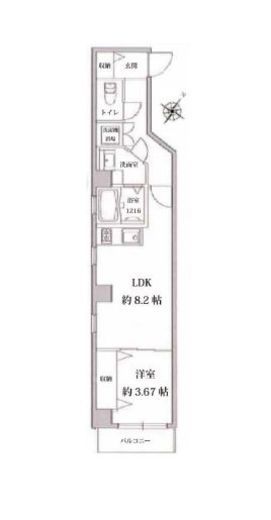 ゼファーズ 6A 間取り図