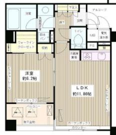 エル・セレーノ西早稲田 411 間取り図