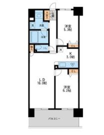 レジディア南千住 105 間取り図