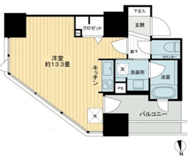 イニシアイオ文京仲坂 8階 間取り図