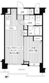 シャンドール目黒 603 間取り図