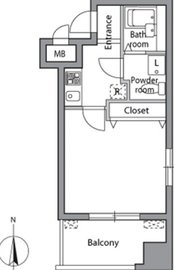 レジディア神楽坂 305 間取り図