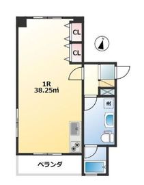 カイザー赤坂ビル 502 間取り図