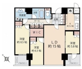 THE ROPPONGI TOKYO CLUB RESIDENCE 36階 間取り図