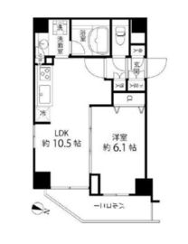 麻布十番レジデンス 303 間取り図