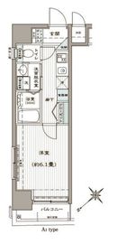 アヴァンティーク銀座2丁目 8階 間取り図