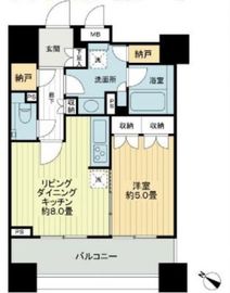 ライオンズシティ東京タイムズプレイス 2階 間取り図
