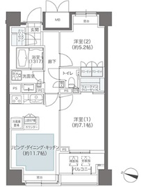 メゾンカルム本郷 804 間取り図