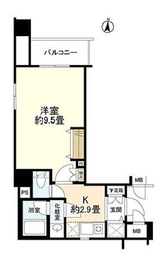 ルモンド南麻布 8階 間取り図