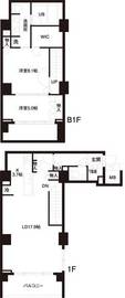 レジディア白金高輪 101 間取り図