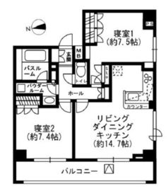 レジディア四谷三丁目 1003 間取り図