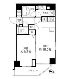 麻布十番レジデンス 703 間取り図