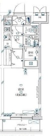 ガリシア新宿余丁町 4階 間取り図