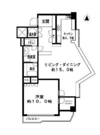 セラフテン麻布 7階 間取り図