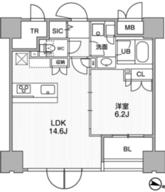 東神田テラスレジデンス 1011 間取り図
