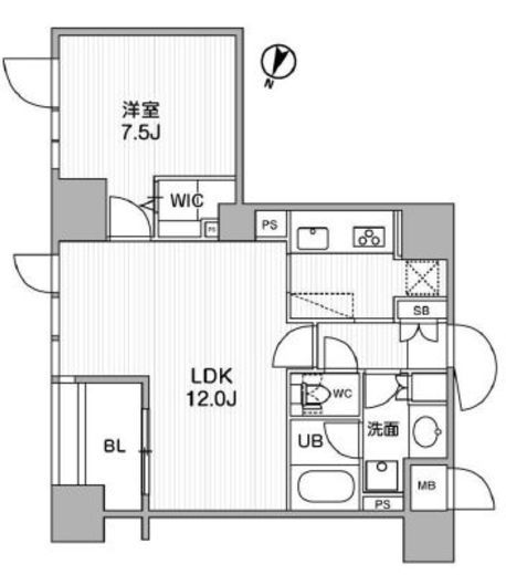 東神田テラスレジデンス 609 間取り図