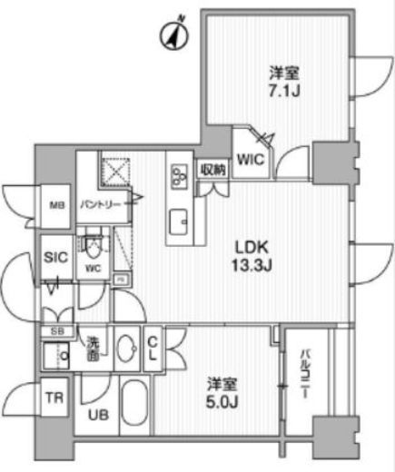 東神田テラスレジデンス 810 間取り図