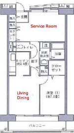 アクティ目黒駅前 2号棟 802 間取り図