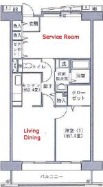 アクティ目黒駅前 2棟 802 間取り図