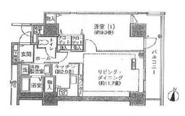 シティコート目黒 4-913 間取り図