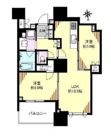 ドゥ・トゥール 13階 間取り図