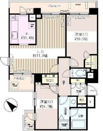 茗荷谷パークホームズ 4階 間取り図