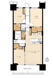 シティテラス東陽町 9階 間取り図