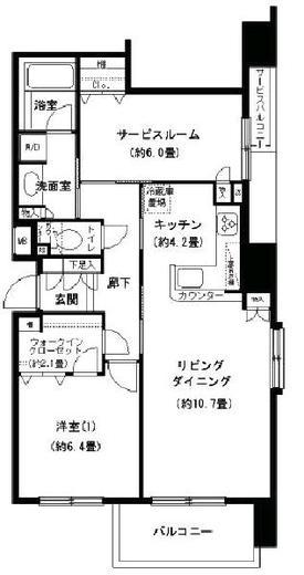 KDXレジデンス日本橋水天宮 307 間取り図