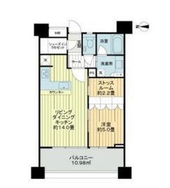 レクセル高田馬場 6階 間取り図