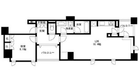 ファミールグランスイートTHE赤坂 7階 間取り図