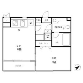 レジディア笹塚 515 間取り図