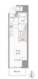 PATH中目黒uno 202 間取り図