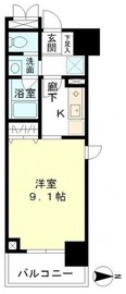 マイプレジール広尾 404 間取り図