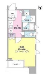 クオリア銀座3丁目 6階 間取り図