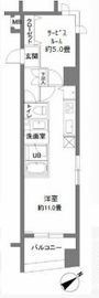 カスタリア新御茶ノ水 501 間取り図